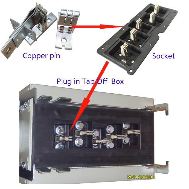 400A Plug In Contact For Box Busduct Copper Conductor Link
