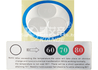 High Adhesive Busbar Temperature Thermal Indicator Sticker On Busbar Joint